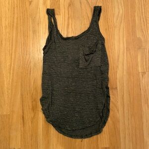 Me to we olive green oversized tank top